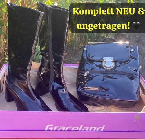 Graceland patent boots - graceland, 39