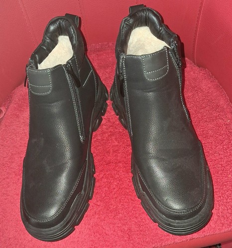 Men winter ankle boots - winter,